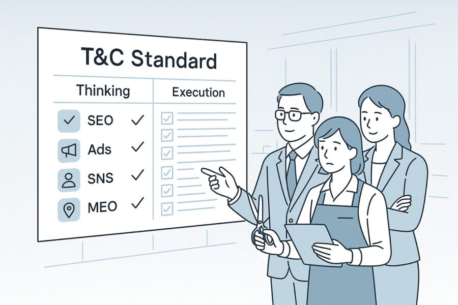 属人化を防ぐ「T&C Standard」という品質基準