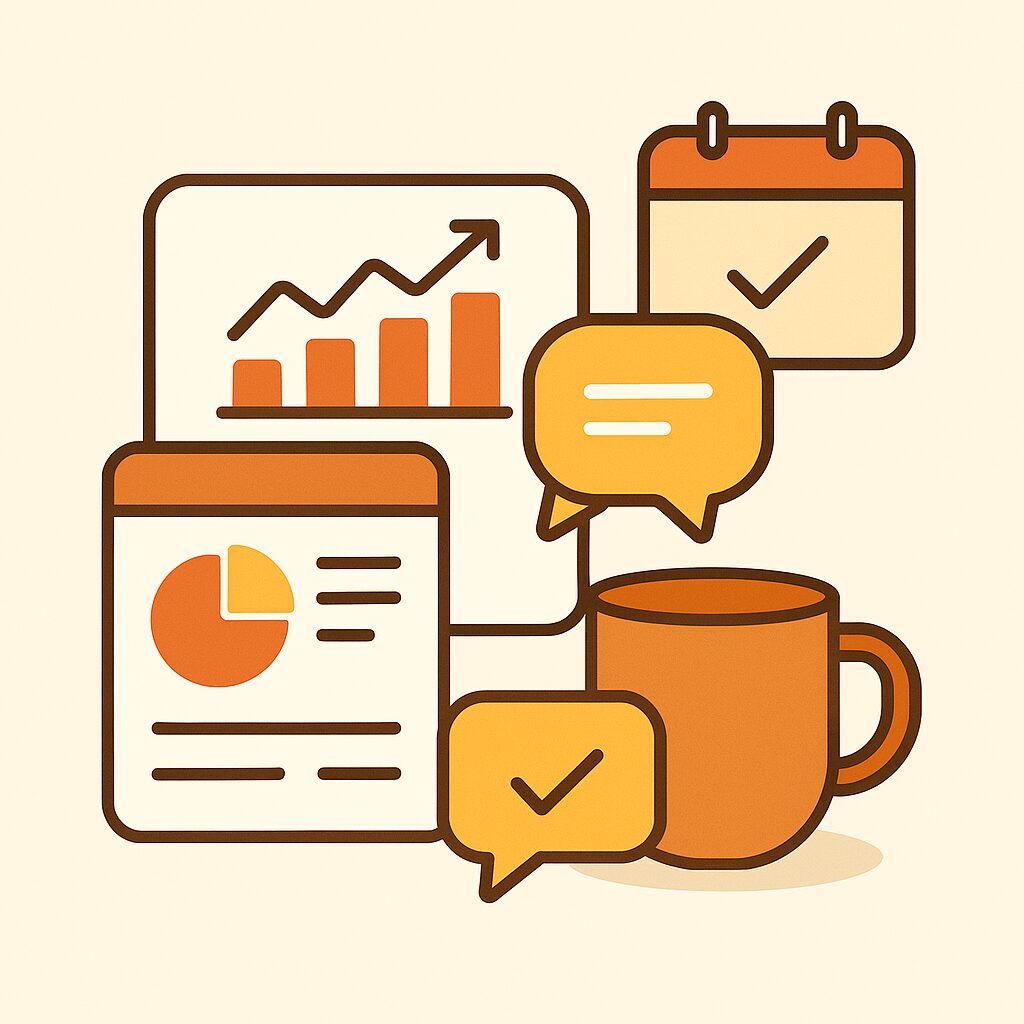 レポート作成・壁打ち・定例ミーティング