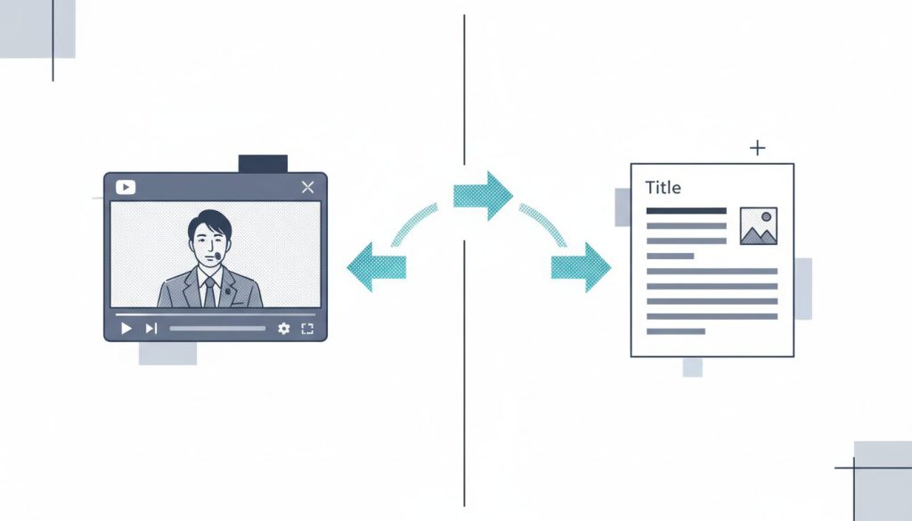 動画資産を120%活用する！YouTube文字起こしから爆速で高品質SEO記事を量産する戦略的ロードマップ