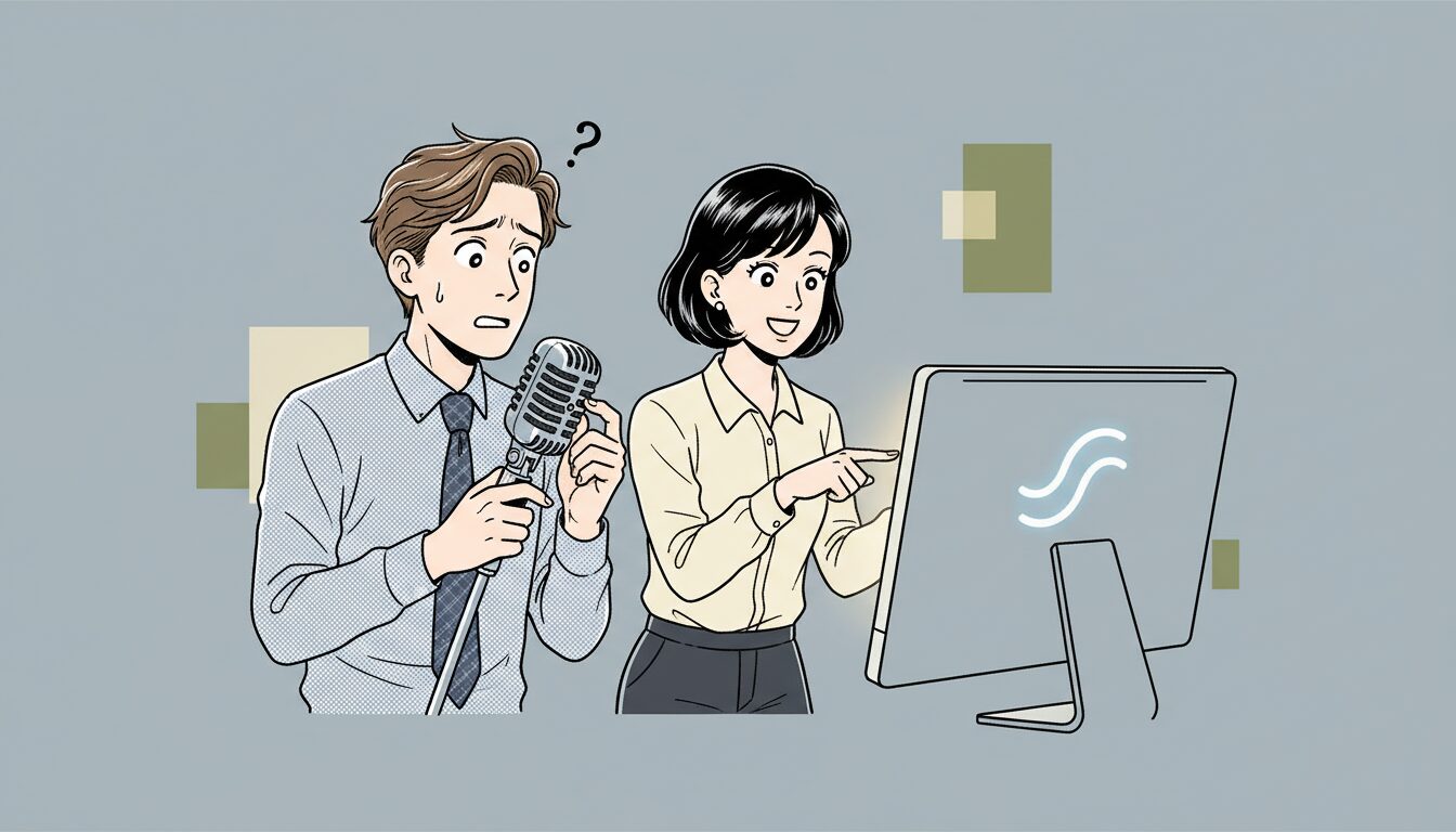 「AIボイス」で動画ナレーションを劇的改善！自社紹介動画にプロの声を一瞬でつける最新手法と効率化ガイド