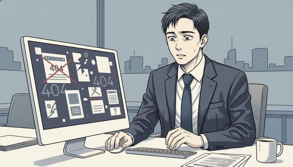 「リンク切れ」を放置していませんか？サイトの信頼を落とさないための、かんたん点検術