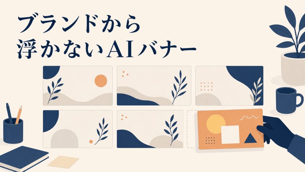 画像生成AIのバナーがブランドから浮く原因と揃え方