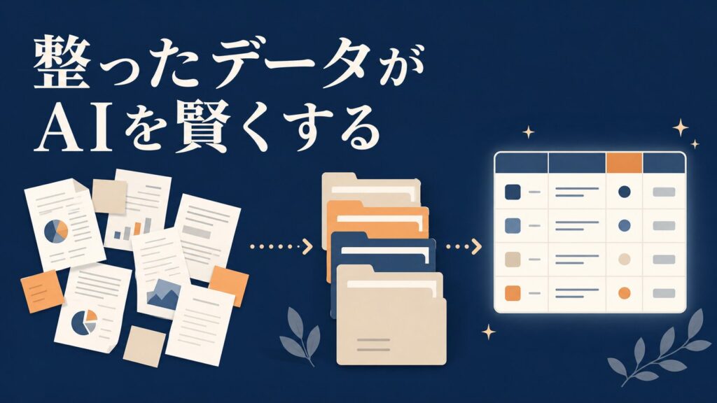 AXの成功を左右する「データの構造化」。AIが正しく働くための資料の整理術