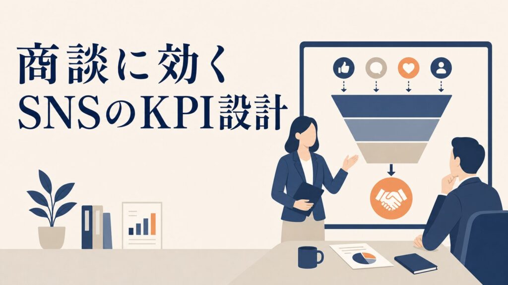 商談貢献を伝えるSNS KPI設計を実例解説