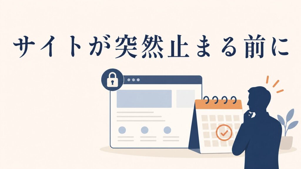 ドメイン・SSL期限切れでサイト停止を防ぐ中小企業の更新管理
