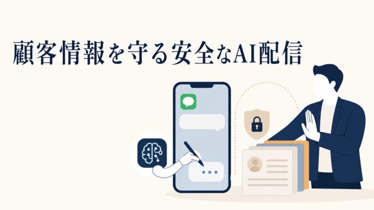LINE配信文をAIに書かせる時の情報漏洩を防ぐプロンプト設計