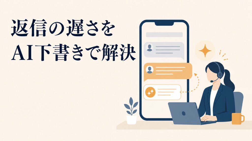 LINEチャットの返信が遅い現場をAI下書きで3倍速にする運用術