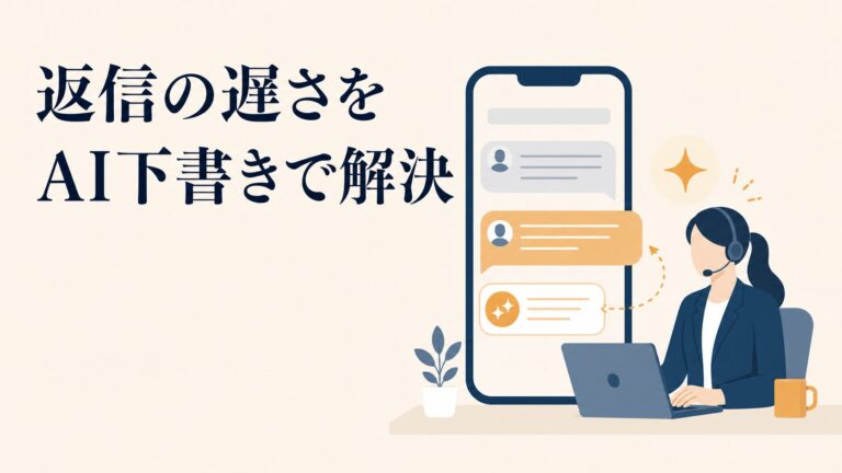 LINEチャットの返信が遅い現場をAI下書きで3倍速にする運用術