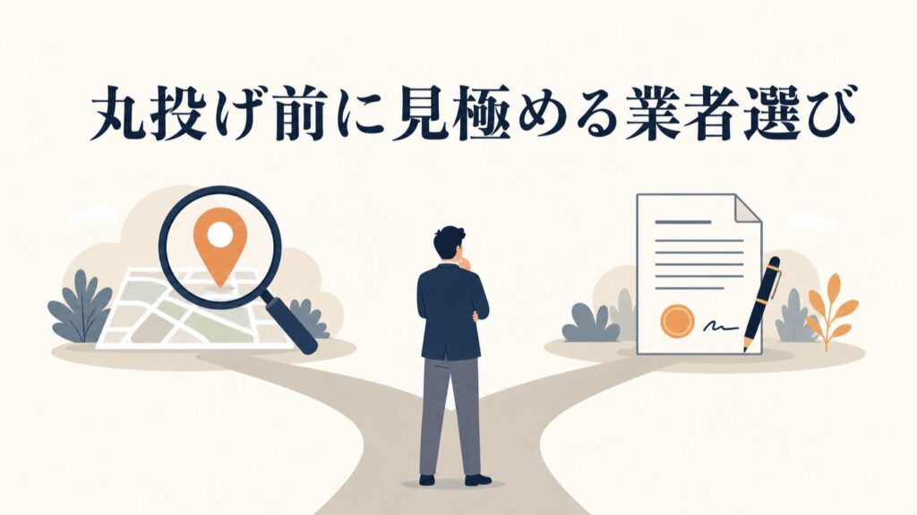 MEO業者への丸投げで失敗しない見極め方と契約前の判断基準