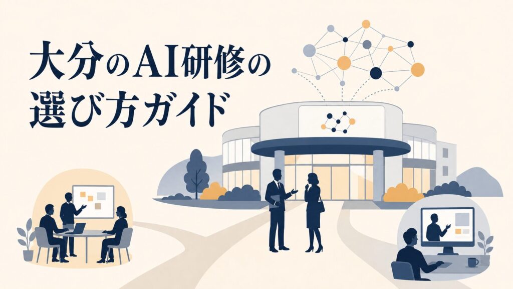 大分のAI研修・AIセミナーの選び方｜公的機関と民間の使い分け