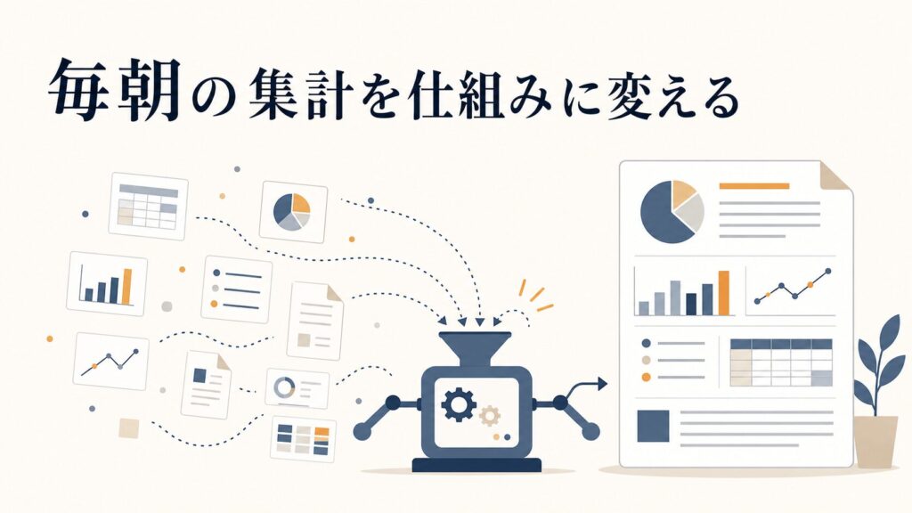 Replit Agentで毎朝のデータ集計を自動化する手順